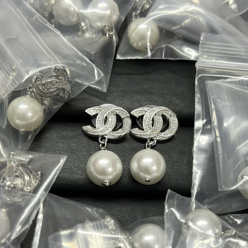 Earrings Women Fashion Circle Wedding Pearl Charms Jewelry Stud Crystal Dangle ^ - Picture 34 of 41