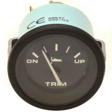 Teleflex Boat Trim Gauge 59647 | Hurricane 2 Inch Black Evinrude OMC BRP