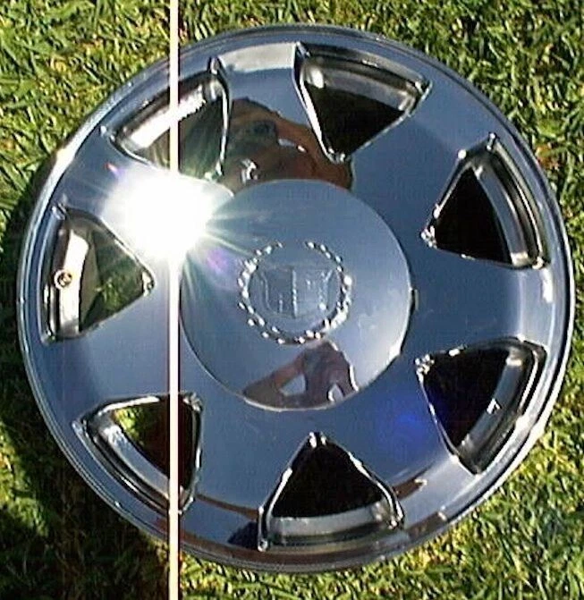 Tapa central de fábrica Cadillac Escalade nueva 2002 2003 2004 2005 2006 OEM buje cromado Foto 2 de 4