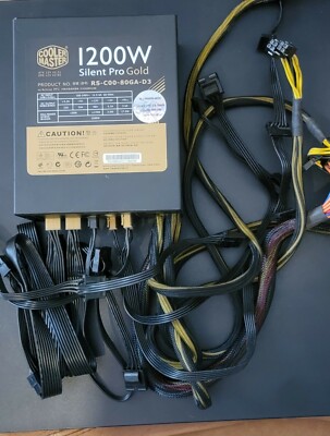 Cooler Master Silent Pro Gold 1200w 80 Plus Gold Power Supply