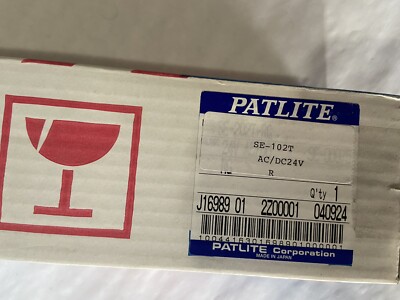 PATLITE  SE-102T SINGLE RED SUPER SLIM SIGNAL TOWER LIGHT 24VDC