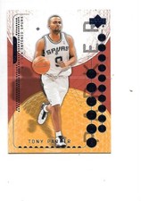Tony Parker HOF 2003-04 Upper Deck Triple Dimensions Basketball Card #76