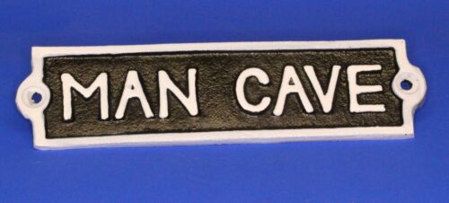Rectangular MAN CAVE Sign     21 x 5.5 cm    [YCAVE] - Picture 1 of 2