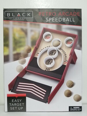 Black Series Collapsible Retro-Style Speedball Game Indoor and Outdoor Arcade...