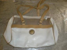 Vintage Gitano Classics White Tan Woman's Purse (P5)