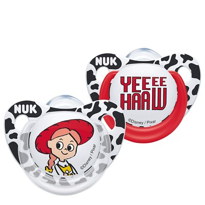 NUK Disney Pixar Toy Story Trendline Silikon-Schnuller, 0-6 Monate Jessi