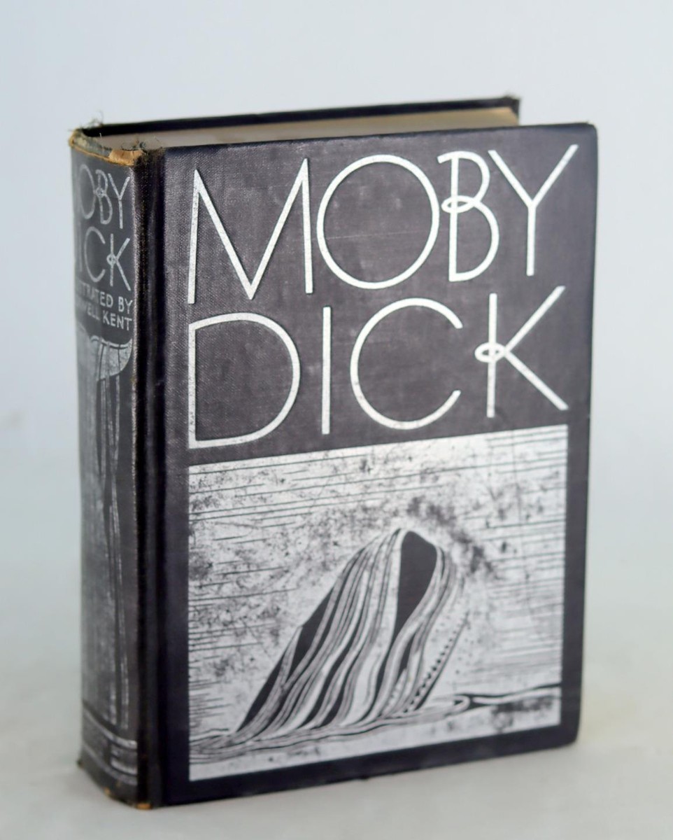 Rockwell Kent Woodcut Illustrated 1930 Moby Dick Herman Melville