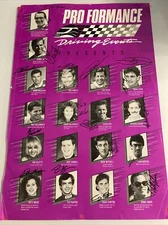 Vintage Poster: Pro Performance Driving Event Autographed (23 x 34 Inches)