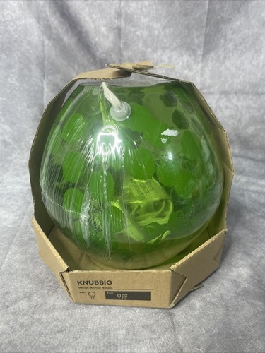 IKEA Knubbig Vintage Green Accent Light With Flowers & Birds New