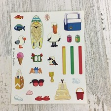Bluey STICKERS Sheet for Beach Cabin Playset for Figure Toy Replacement