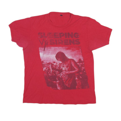 Sleeping With Sirens Band Kellin Quinn Photo Official Merch Red T-Shirt