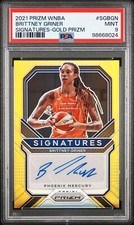 2021 Panini Prizm WNBA Signatures Brittney Griner Gold Prizms Auto /10 PSA 9