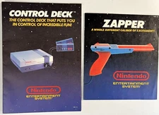 NINTENDO 1988 ZAPPER & CONTROL DECK MANUALS * INSTRUCTION BOOKS ONLY * NICE!