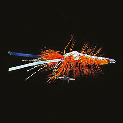 Jenzi Dega Shrimp Fly Dorschfliege 1/0 - orange silber (7737-100)