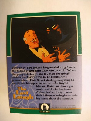 Batman Animated Series 1993 Trading Card 12 UNCIRCULATED From