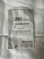 Disposable Polypropylene Coveralls, Free Size - See Below, Qty. 50 W/ Hood, Boot