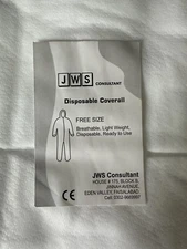 Disposable Polypropylene Coveralls, Free Size - See Below, Qty. 50 W/ Hood, Boot