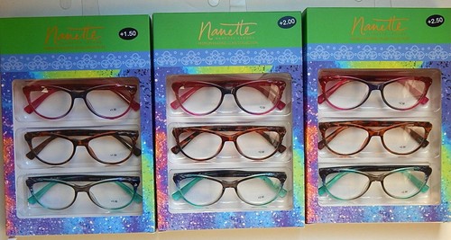 PAQUETE DE 3 LECTORES DE GAFAS DE LECTURA PREMIUM NANETTE LEPORE +1.50+2.00+2.50 NUEVOS - Imagen 5 de 5