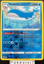 Carte Pokemon WAILORD 038/195 REVERSE Epée et Bouclier 12 EB12 FR NEUF