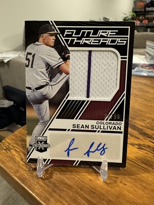 2023 Elite Extra Edition Sean Sullivan Future Threads Prospect Auto #/99   