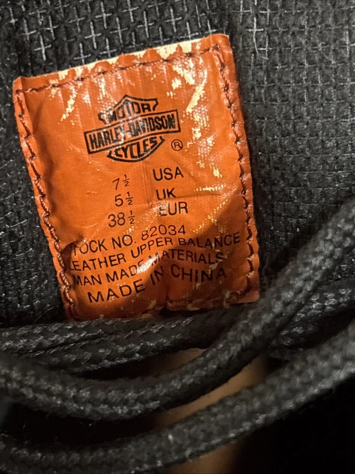 Botas de motocicleta Harley-Davidson para mujer 82034 de cuero negro talla 7,5 EE. UU. Foto 4 de 4