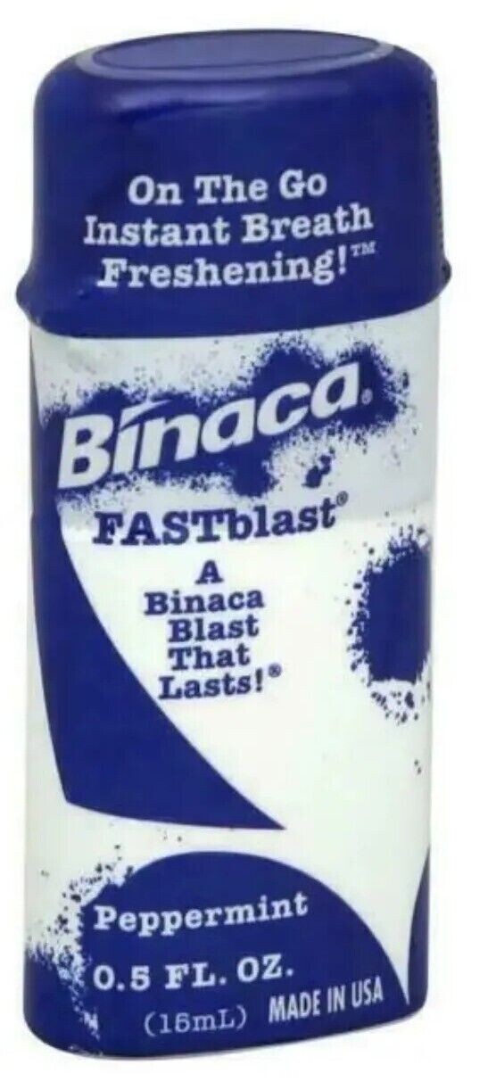 Binaca Fast Blast Breath Freshener Spray 0.50 fl oz for sale online