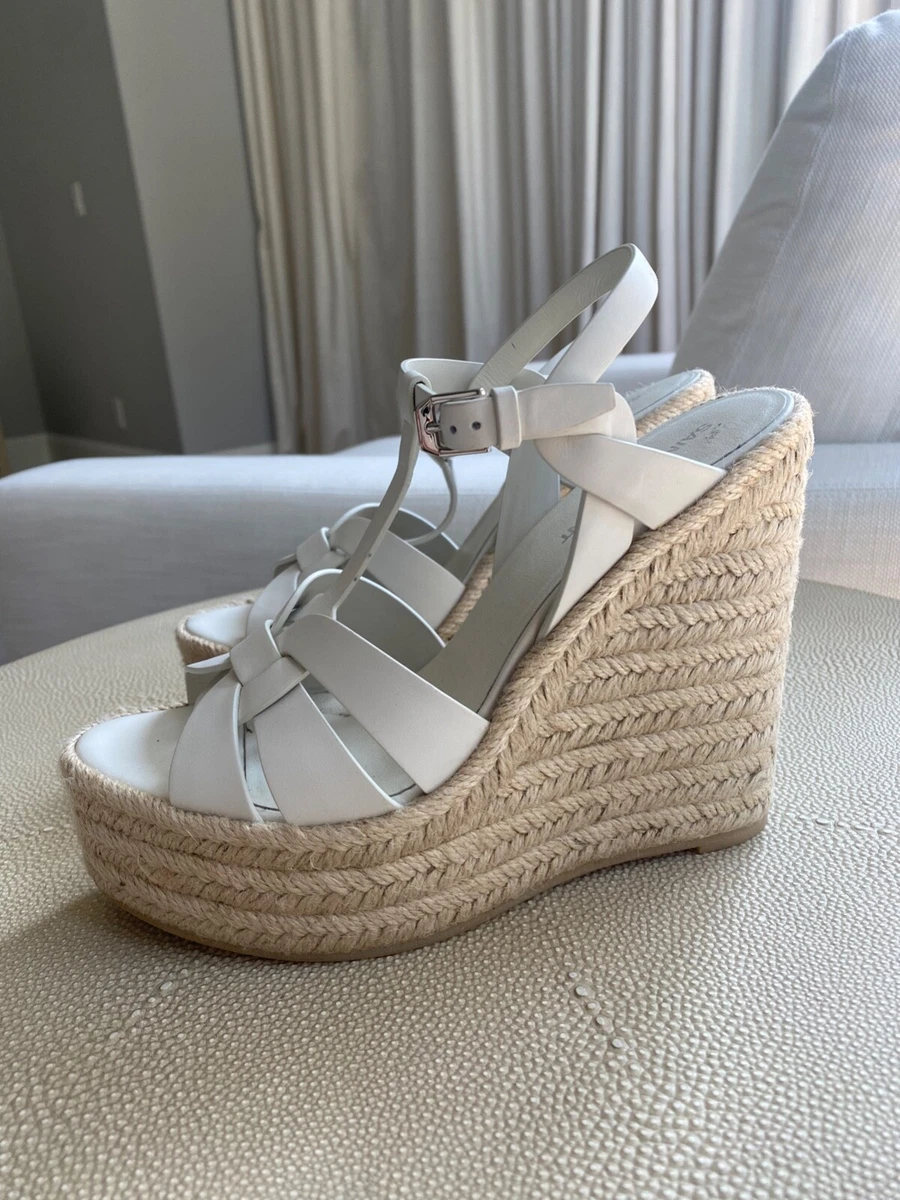 ysl espadrilles white