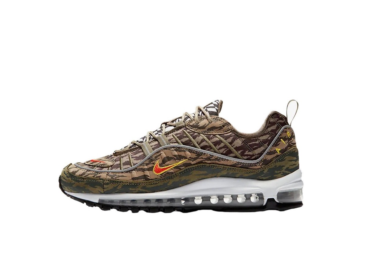 nike air max 98 all over print fractal black