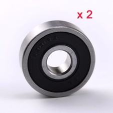 2x 6301RS 37mm x 12mm x 12mm Roller-Skating Wheels Deep Groove Ball Bearing