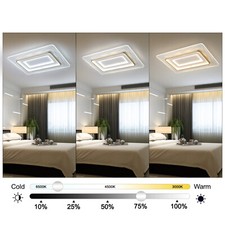 Led Rectangle Chandelier Flush Mount Led Ceiling Light Wremote Control 110-220v Led Rectangle Chandelier Flush Mount Led Ceiling Light Wremote Control 110-220v