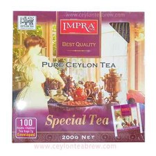 Impra Pure Ceylon Special quality black tea high grown tea enveloped 100 bags