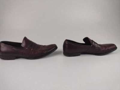 ERMENEGILDO ZEGNA Men\'s Brown Leather Penny  Loafers Size 11 Ermenegildo Zegna Brown Leather Penny Loafers Shoes Size 11  main image 4