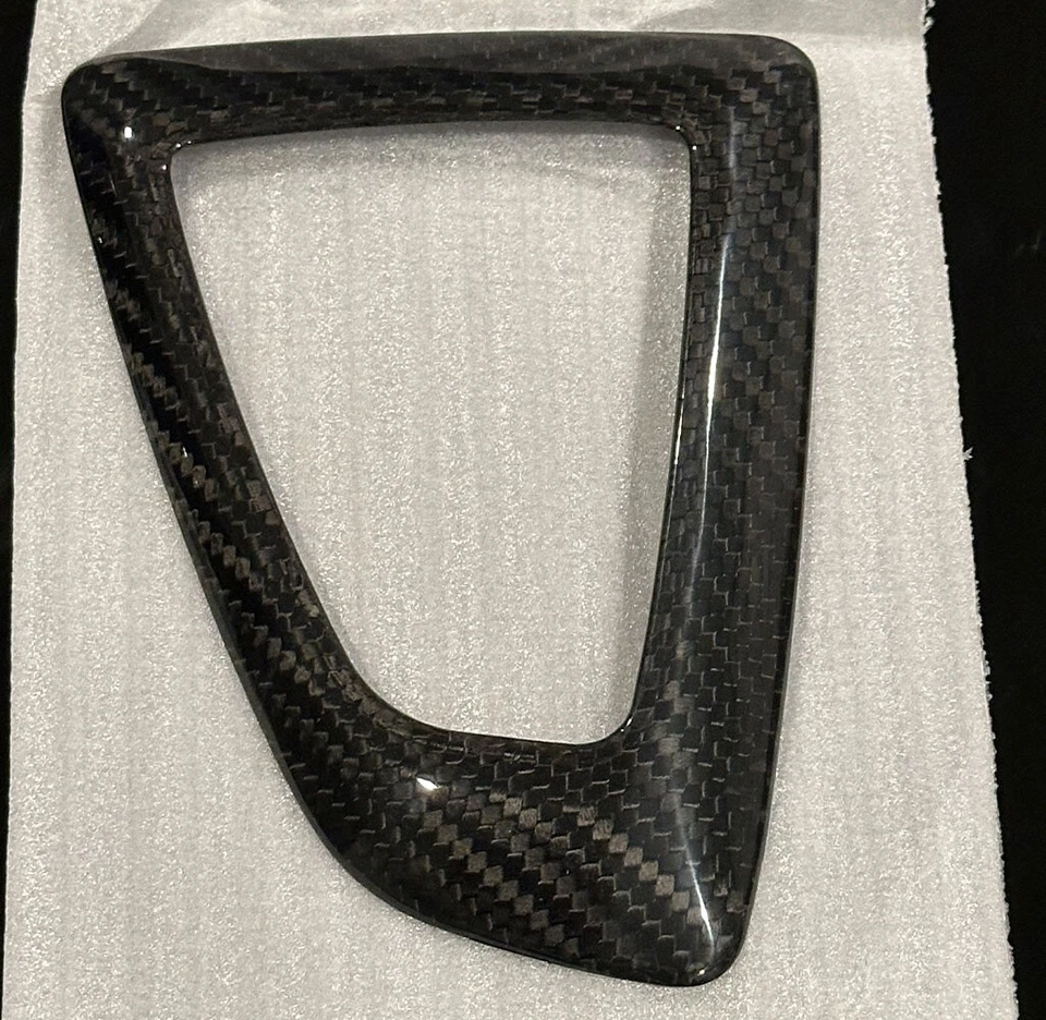 Panel de cambio de marchas de fibra de carbono real para BMW F-Chassis F30 F32 F20 F22 (LHD) Foto 3 de 4