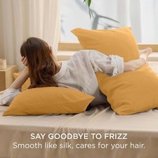 LARGE PILLOW CASES 2 X MICROFIBER HOUSEWIFE PAIR PACK PLAIN PILLOW COVERS LUXURY