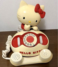 1980 SANRIO Hello Kitty Dial Telephone Retro Vintage