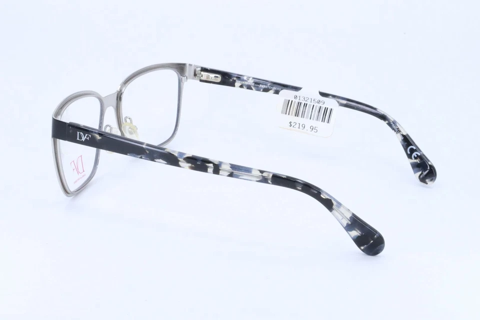 Anteojos Diane Von Furstenberg DVF8051 negros cuadrados para mujer borde completo 49-16-135 Foto 4 de 4