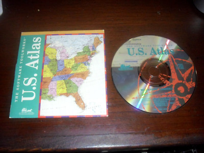 The Software Toolworks U.S. Atlas CD-Rom for Apple Mac OS (6.x, 7.x ...