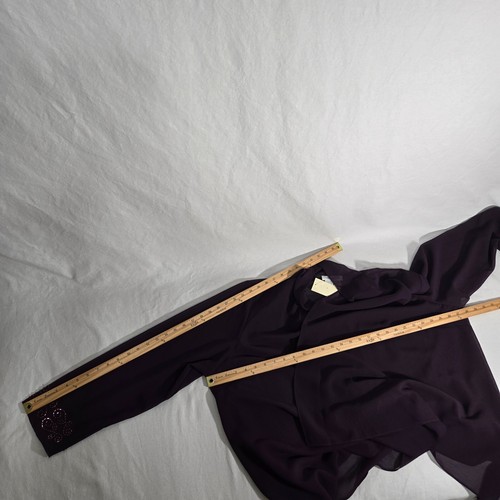 USA Vintage COLDWATER CREEK Asymmetrical WINE 2-PC SET Cardigan &Dress Size 24W - Picture 21 of 24