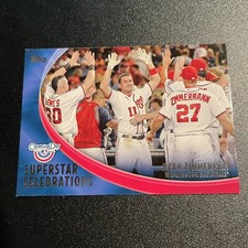 2012 Topps Opening Day Superstar Celebrations #SC9 #9 Ryan Zimmerman Nationals