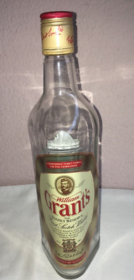 Leere Dreieckflasche Scotch  Whisky, William Grant's, Glenfiddich  70 cl