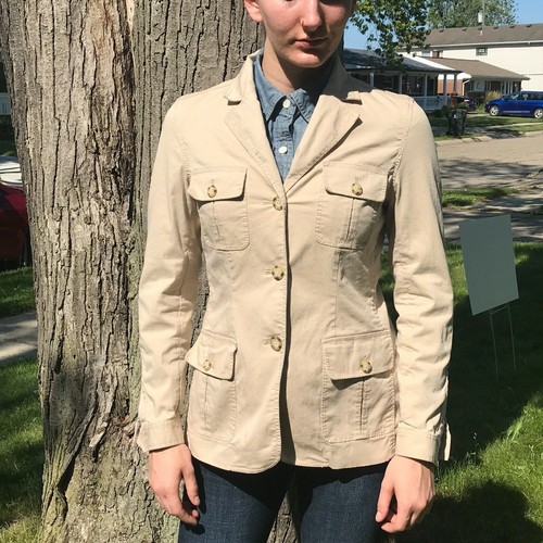 Tommy Hilfiger Button Up Tan Safari 