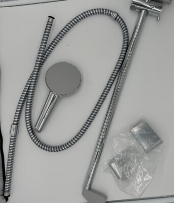 hansgrohe Vernis Blend Duschset Vario, EcoSmart, mit Duschstange Crometta 650mm,