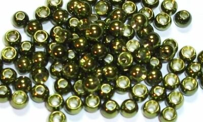 Premium Metallic Red Brass Beads For Fly Tying - 25 Count, Choose From 7 Sizes