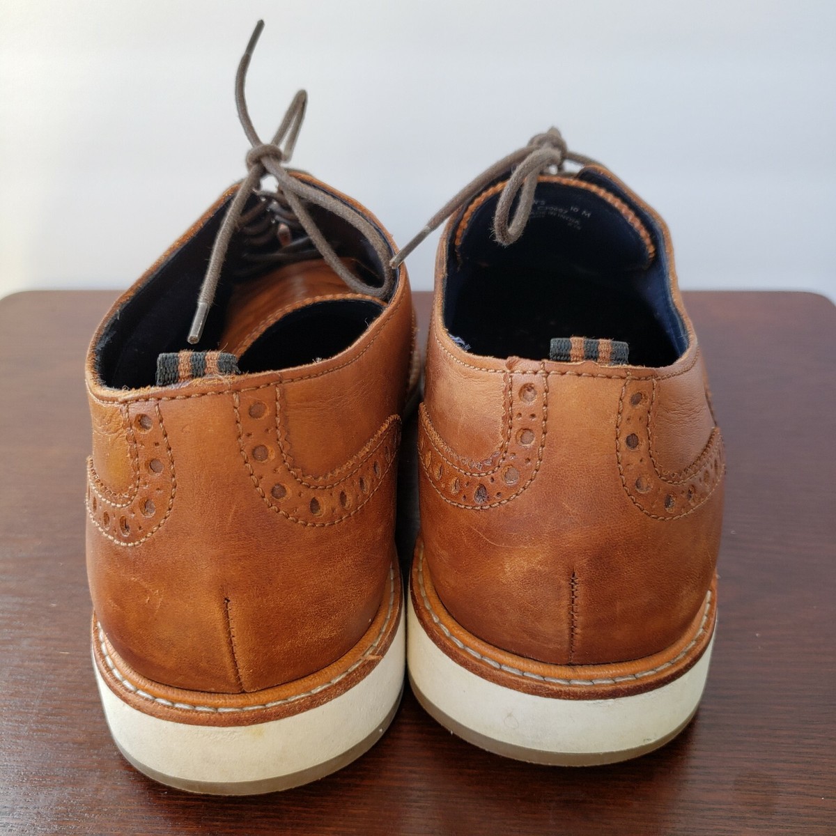 COLE HAAN MORRIS WING OXFORD MEN US 10M C30697 British TAN  display picture 1