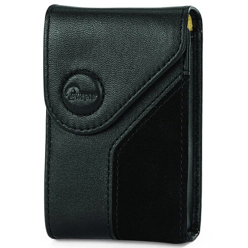 Camera Case Leather Universal Bag Digital Pouch Compact Black Lowepro Napoli 5 - Afbeelding 1 van 4