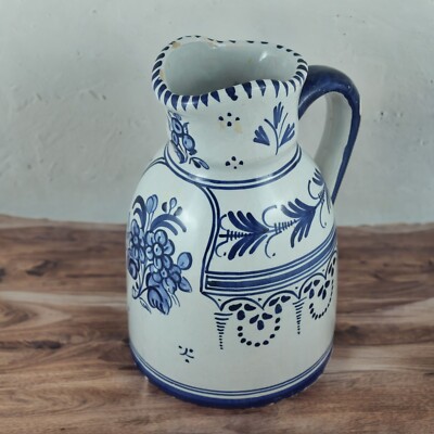 Krug Keramik Talavera Königin Alfar Durán Jahre 50 Floral Farmhouse Vintage