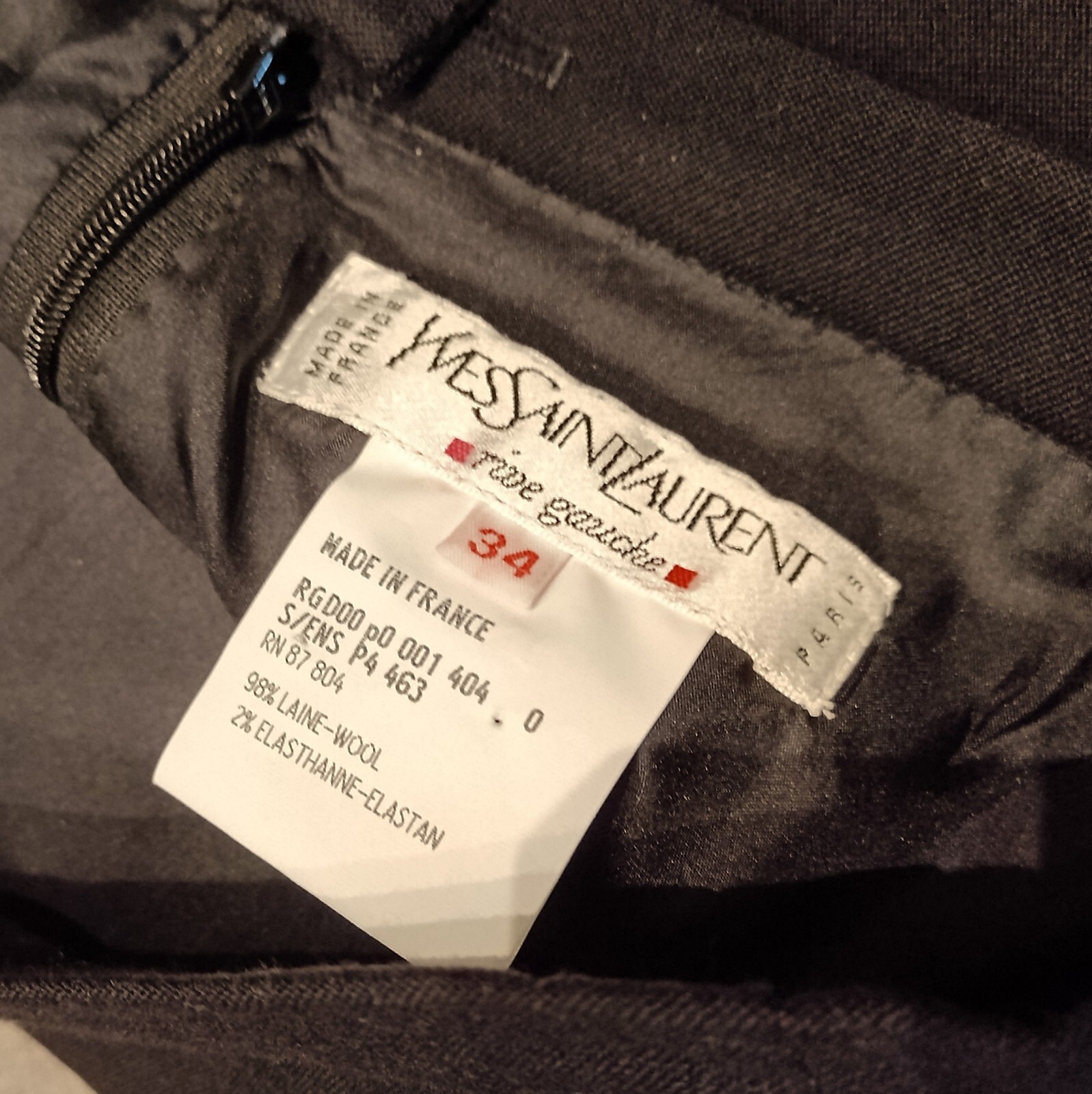 Yves Saint Laurent Rive Gauche Tailleur Donna Giacca Gonna Pantaloni