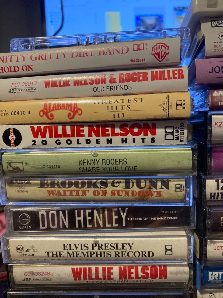 Lot of 29 Vintage Cassette Tapes Counry Music Willie Nelson Alabama & More - Image 3 of 4