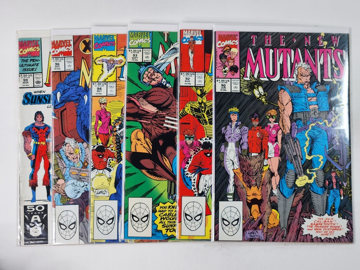 New Mutants 90 92 93 94 96 99 Rob Liefeld Early Cable Marvel 6