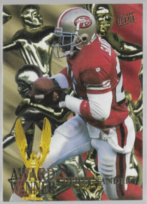 DEION SANDERS 1995 Ultra Award Winner Insert #5 of 6.  49ers